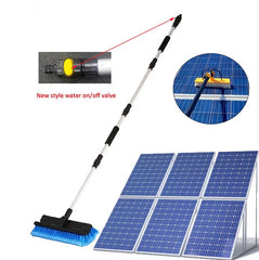 Solar Cleaning Brush with Flexible Extension Pole 12ft – Nylon Bristle Kit