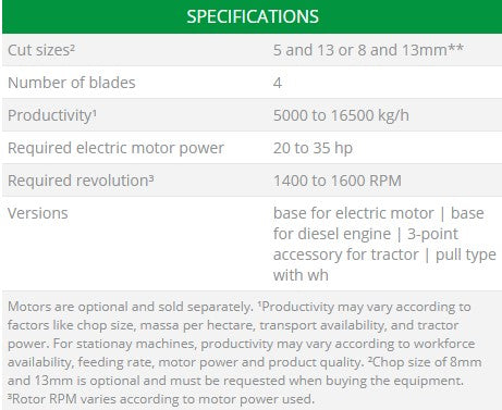 Precision Forage Chopper JF 60 Max With Tractor 3 Point Linkage