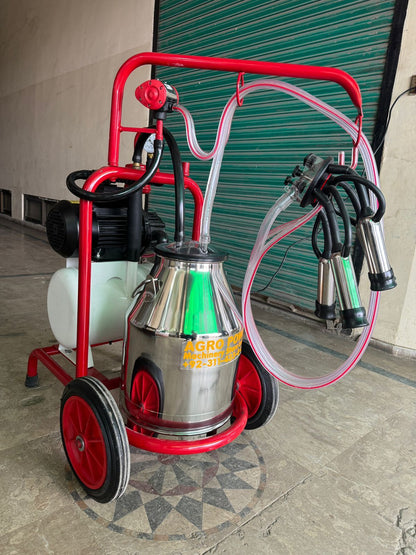 PORTABLE MILKING MACHINE ( Single Cluster & Single Bucket )