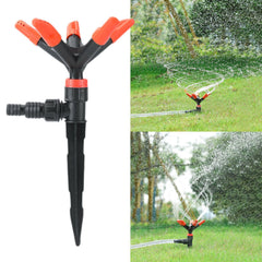 Lawn Sprinkler Five Arms Oscillating Sprinkler Watering Sprayer Large Area