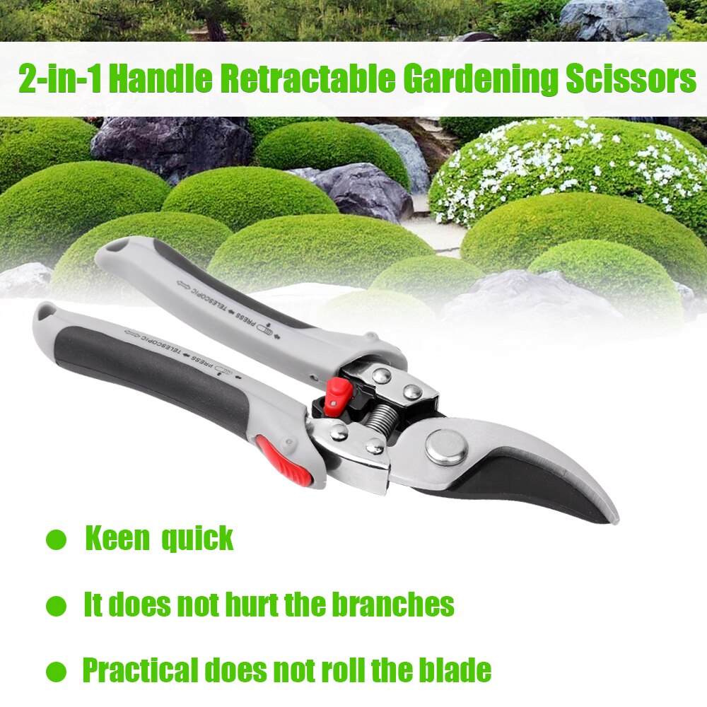 2-in-1 Handle Retractable Gardening Scissor