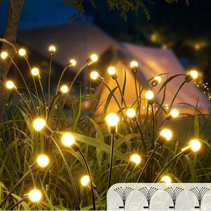 Solar Firefly Lights Led Solar Garden Lawn Lights Outdoor Waterproof Swaying Light For Courtyard Patio Pathway Decoration